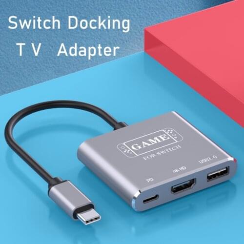 Switch Dock TV Dock For Nintendo Switch Charging Portable Dock For Nintend Switch USB 3.0 to HDMI-Compatible Video Converter