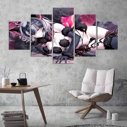 Home Decoration Sexy Girl Canvas HD Prints Poster Beautiful Character Painting Anime Wall Art Framework Bedroom