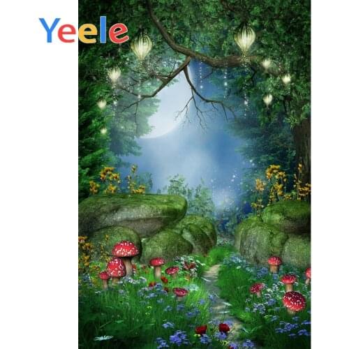 Photophone Fairytale Dreamlike Nature Forest Mushroom Flower Baby Photocall Custom Photography Backgrounds For Photo Studio