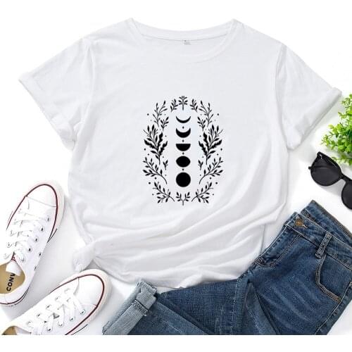 Printing Graphics T-shirt Women Cotton Fashion Streetwear Short Sleeve Women T Shirt Round Neck Casual Women Tshirt