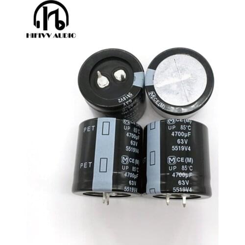 Hifivv audio M 63V 4700UF Japanese electrolytic capacitor HIFI audio amplifier Electronic component 30mm*30mm