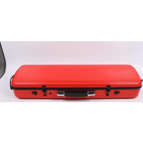 Red 4/4 violin Case carbon fiber composite rose gold Strong 150kg pressure #1892