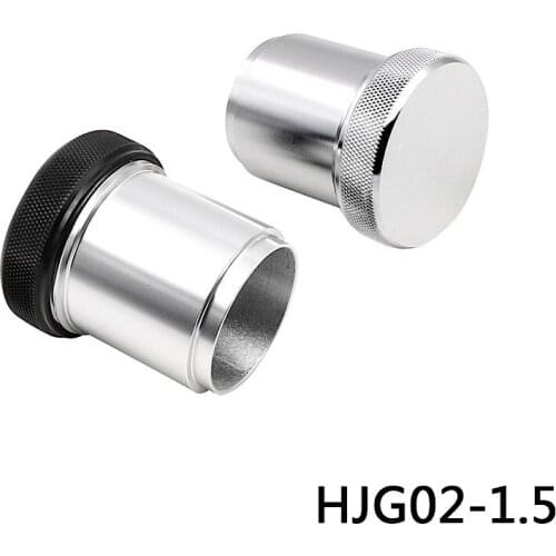 Car Aluminum Alloy Fuel Tank Cap Welding Water Tank Cap 1.5 Inch Car Modification High Quality And Durable Black,Silver