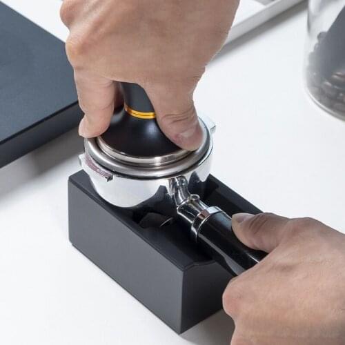 Magic cube Coffee Tamp Station portafilter holder tamping spot Partner of tamper portafilter stainless steel silica gel
