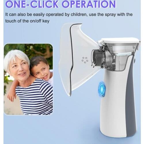 Medical Portable Nebulizer, Mini Inhaler for Children, Handheld Humidifier Asthma Inhaler Atomizer Rechargeable Nebulizador