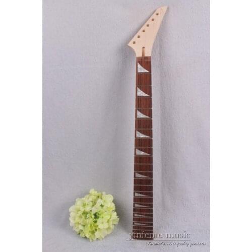 New Electric Guitar Neck Maple Rosewood No Inlaid 24 fret 25.5 inch #751