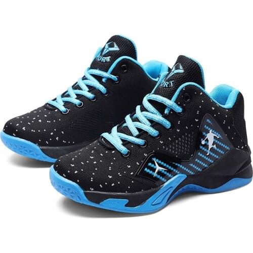 New Brand Mesh Boys Kids Sneakers Basketball Shoes Non-slip Thick Sole Girls Children Sport Shoes Child Boy Girl Basket Trainer