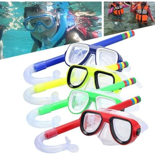 Kids Diving Goggles Myopia Waterproof Optical Swim Eyewear Anti Fog Prescription Glasses Goggles Snorkeling Tube Beginners
