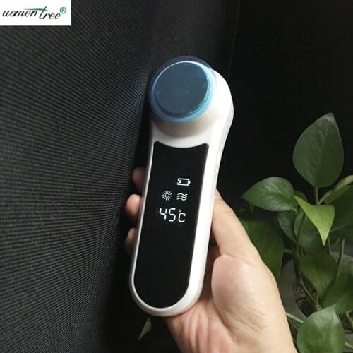 Cooling And Heating Skin Therapy Shrink Pores Firming Skin High Frequency Vibrate Lymphatic Detox Hot Cold Hammer Face Massager