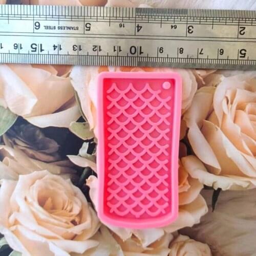 Love Gesture Hand Pendant Keychain Resin Mold Mermaid-Scales Silicone Mold Craft U90E