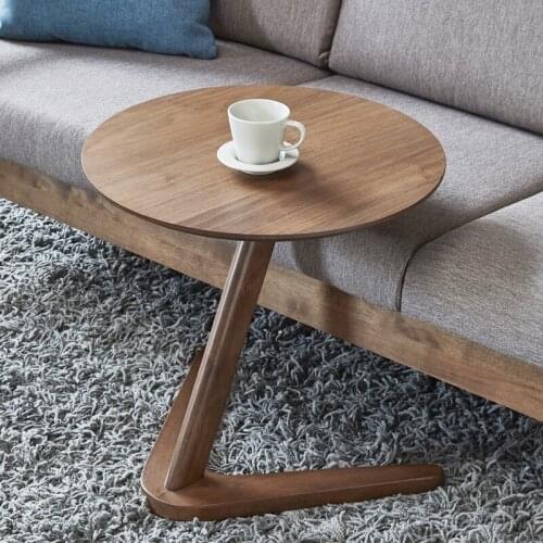 Nordic wood small coffee table special multifunctional end table small apartment creative round corner side table home furniture