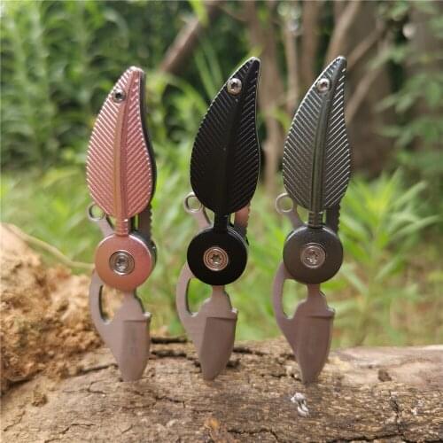 Folding Knife Aluminum Handle Tactical Pocket Combat EDC Knives - Good for Hunting Camping Survival Outdoor and Everyday Carry