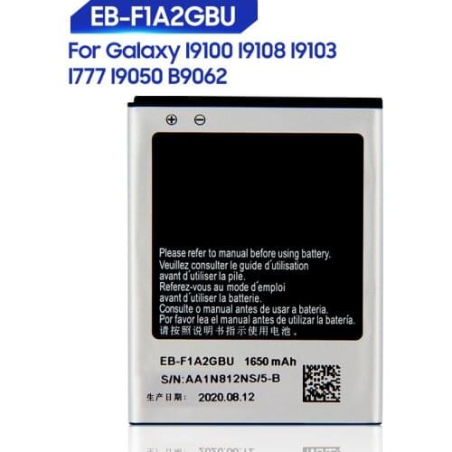 Original Replacement Samsung Battery For Galaxy S2 I9100 I9050 B9062 I9108 I9103 I777 Genuine Phone Battery EB-F1A2GBU 1650mAh