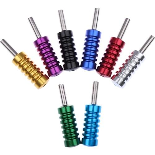 Aluminum Alloy Tattoo Grip Tube With Back Stem Self-locked Tattoo Gun Hand Grip Supplies Body Art Tool Accessories 22mm