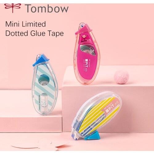 1pc Tombow Mini Limited Double Sided Tape Card Making DIY Tools PN-EASC80 Adhesive 6mm*10m Cute Dotted Glue Tape