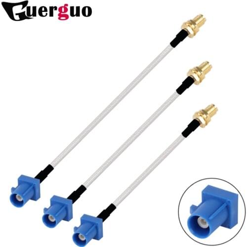 1PC Blue Fakra C Male to SMA Female Plug RF Coaxial RG316 Pigtail Car Navigation GPS Antenna Adapter Extension Cable