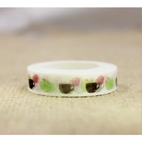 2pcs Lovely cup Washi Tape DIY decoration Scrapbooking Sticker Label Masking Tape School Office Supply