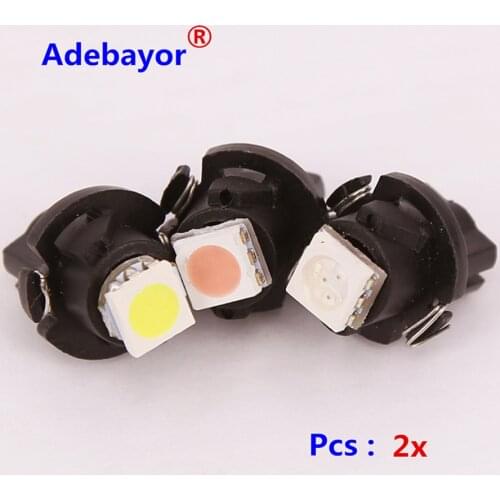 20pcs car led bulbs 194 168 W5W LED T5 1SMD High power auto instrument lamps max 12MM side marker blue red white Adebayor