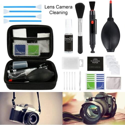 46pcs/set Cleaning Kit Sensor DSLR Lens Digital Camera Cleaner Kit DKL-20 for Sony Fujifilm Nikon Canon SLR Cameras Clean Set