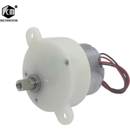 50pcs Micro Gear Motor Eccentric Shaft DC 6v Low Speed 5RPM 100RPM Plastic Gear Silent Positive and negative Geared Motor