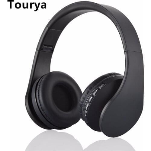 Wireless Headphones Bluetooth Headphone Foldable adjustable earphone With Mic Support TF card FM For Pc Mobile Phone Music