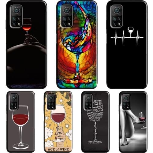Red Wine For POCO M3 Pro F3 X3 NFC Case For Xiaomi Mi Note 10 Lite A3 9T 10T Pro Mi 11 Lite Coque