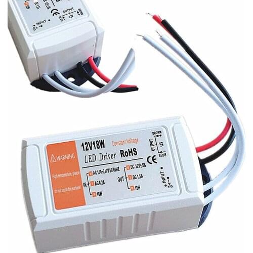 D12V 1.5A 18W Power Supply LED Driver Adapter Transformer Switch For LED Strip LED Lights