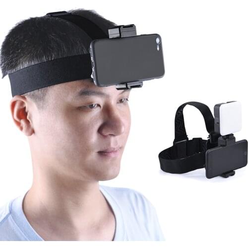 Phone Holder Head Strap for Mobile Phone iPhone Samsung Huawei Galaxy Action Camera Clip Bracket Universal Adapter Accessories