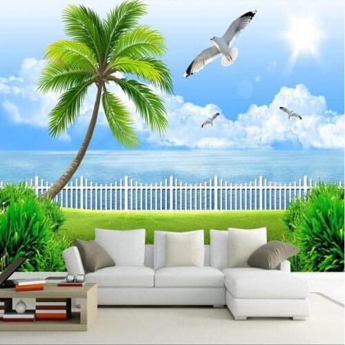 Custom Size Photo 3D large-scale mural living room bedroom dining room sea mural wallpaper