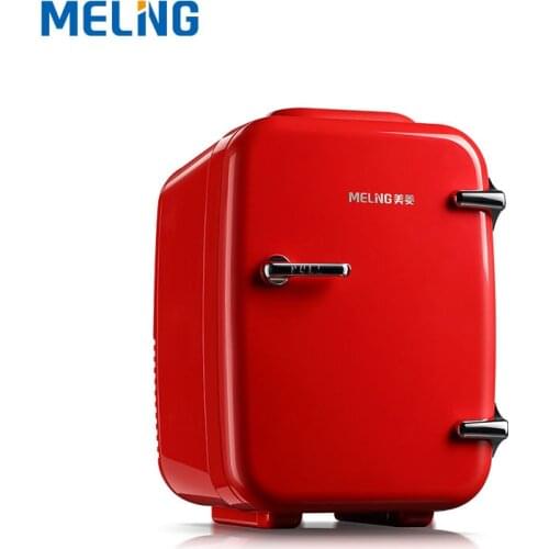 MELNG 4L Small Refrigerator Car Dual-use Mini Refrigerator Small Dormitory Single Door Refrigerator Portable Milk Storage