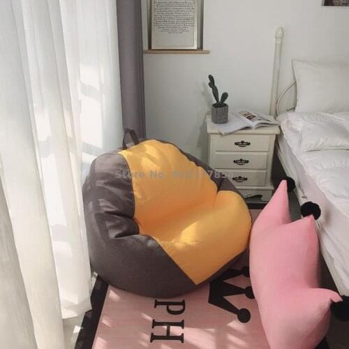 Lazy sofa bean bag ground tatami net red single small sofa small apartment bedroom balcony leisure lazy chair