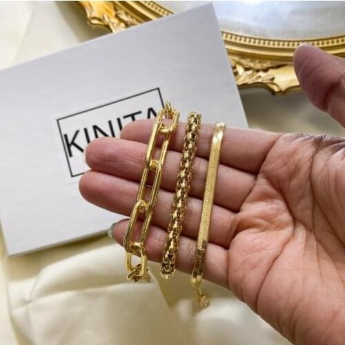 Europe America Cross Border New Snake Bone Chain Multi-layer Bracelet Creative Retro Personality Metal Chain Bracelet