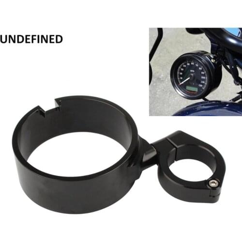 Motorcycle Speedometer Ring Bracket Side Mount Black Speedo Relocator Brackets Clamp for Harley 93-2015 Sportster 1993-2005 Dyna