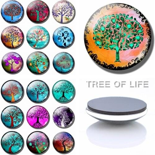 Refrigerator Stickers Magnetic Tree of Life 30 Mm Fridge Magnets Blackboard Whiteboard Children Art Education Home Decor
