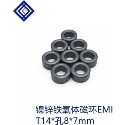 Nickel-zinc ferrite anti-interference filter shielding magnetic ring magnetic core high-frequency magnetic core T14*8*7mm