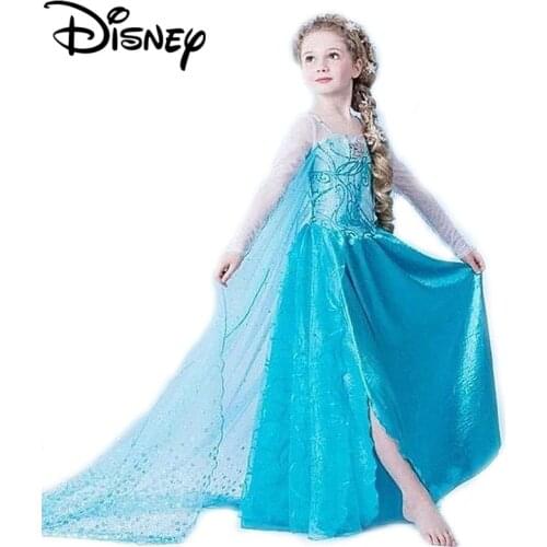 Disney Frozen dress elsa anna girls Costumes for kids snow queen cosplay princess anna children party fantasia cinderella dress