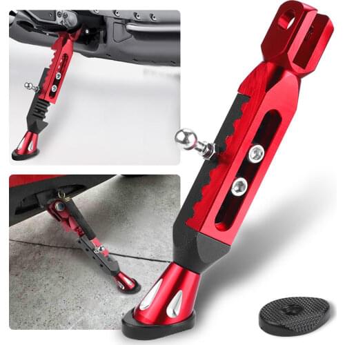 Adjustable CNC Motorcycle Kickstand Foot Side Support Parking Kickstand for Electric Motorbike Parking Foot Side Support Stand