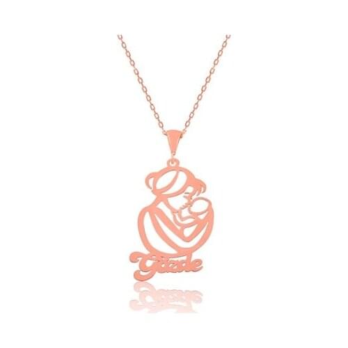 Silver Mother Child Of the Love Of Is Necklace