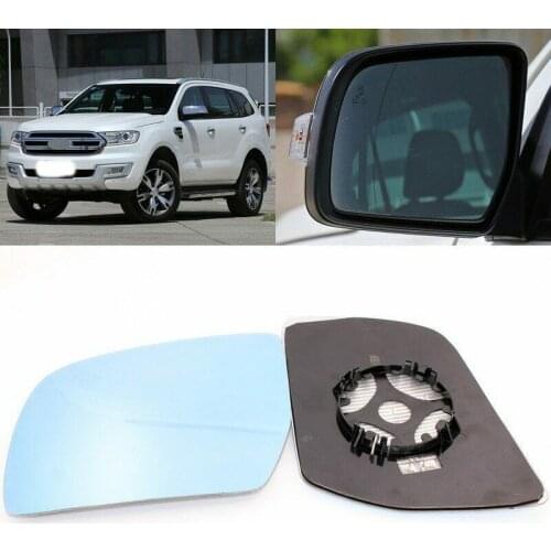 Blue mirror For Ford Everest 2016-2017 Side View Door Mirror Blue Glass With Base Heated turn single lamp