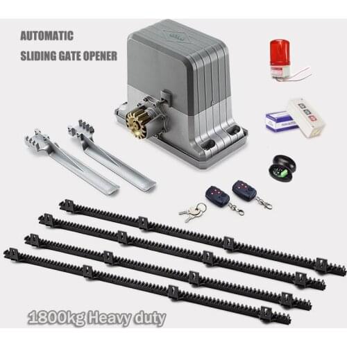 Heavy Duty Nylon Rack Driven Sliding Gate Opener for Wooden floating fence Gates up to 20 Feet Long 4000 Pounds & wifi Control