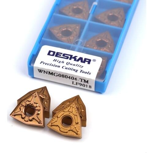 WNMG080404 WNMG080408 12 TM CM CQ MT LF9018 DESKAR original lathe turning tool parts tool cutting steel carbide inserts