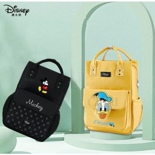Disney Mummy Bag Waterproof Multi-function Large Capacity Backpack Donald Duck Mother and Baby Bottle Insulation Bag