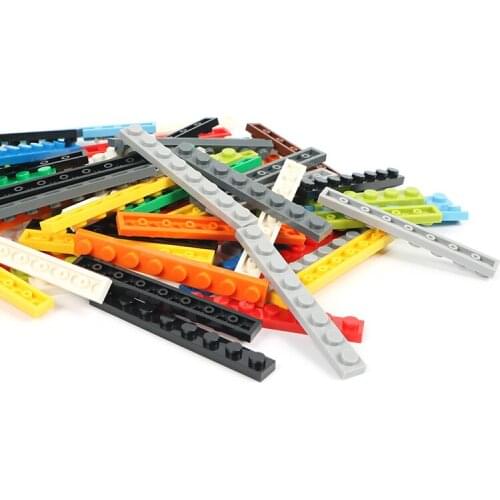1*8 Long Bricks 100g/lot Building blocks self-Locking Bricks colorful Supplementary package