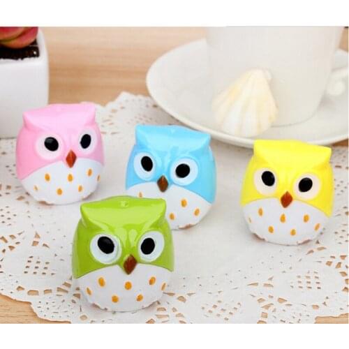 1pcs Pencil For Sharpener Lovely Kawaii Owl Cutter Knife For Buffets For Christmas Pupil Prizes Promotional Gift Stationery