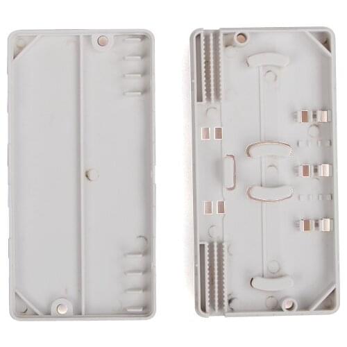 10-80pcs Fiber optic covered wire protective box 2 in 2 out cable FTTH Splicing ABS plastic heat shrink tube protective Box