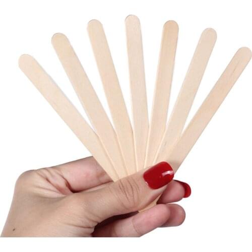 100 pcs Wood Small Disposable Wooden Spatulas Wax Applicator Salon Waxing Hair Removal Wax Applicator Sticks F0331