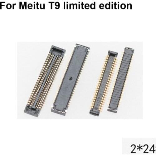 2pcs For limited edition Meitu T9 T 9 LCD display screen FPC connector MeituT9 limited logic on motherboard mainboard