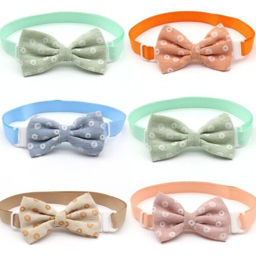 30/50 Pcs Dog Accessories for Small Dogs Cute Bowknot for Small Dogs Cat Bow Ties Adjustable Pet Collar Puppy Bowtie Necktie