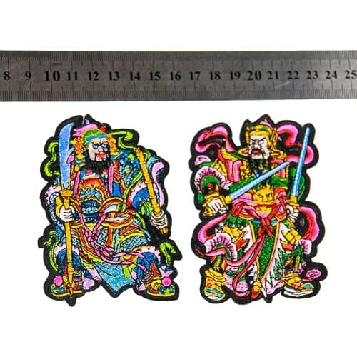 1 PCS 3D Chinese style History Hero cartoon Patch for Clothing Sticker for Children Boy Girl DIY Patches T-shirt Badges