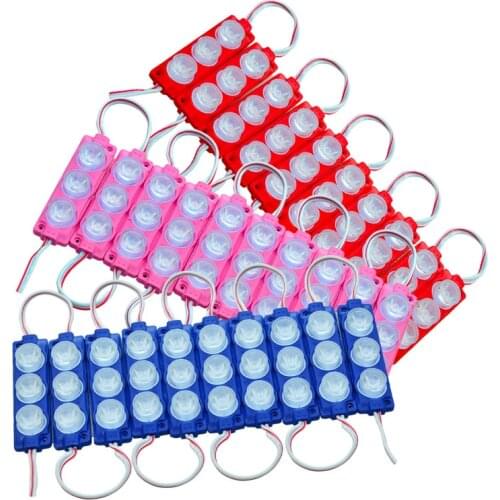 500pcs 3W LED Double Side Module 45 Degree Letter Lightbox Charcater Sign LED Module Injection Len High Power Outside Backlight